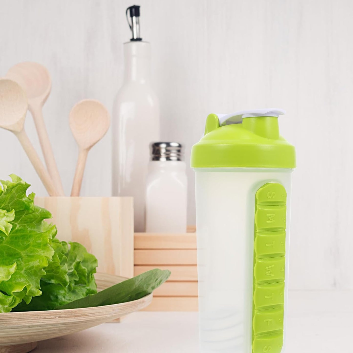 Vita bottle A Protein Mixer Shaker Cup with Water Storage - Fitness and Travel Bottle