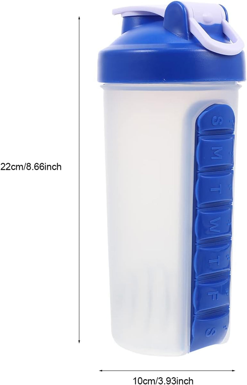 vita bottle A Protein Mixer Shaker Cup with Water Storage - Fitness and Travel Bottle