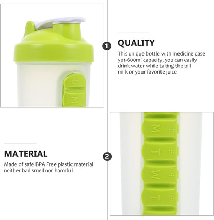 Vita bottle A Protein Mixer Shaker Cup with Water Storage - Fitness and Travel Bottle